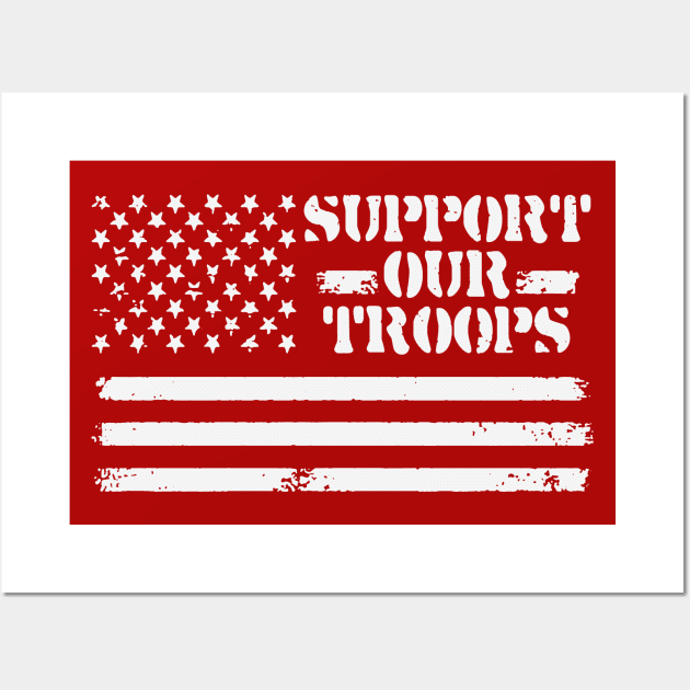 Support Our Troops Wall Art by Etopix